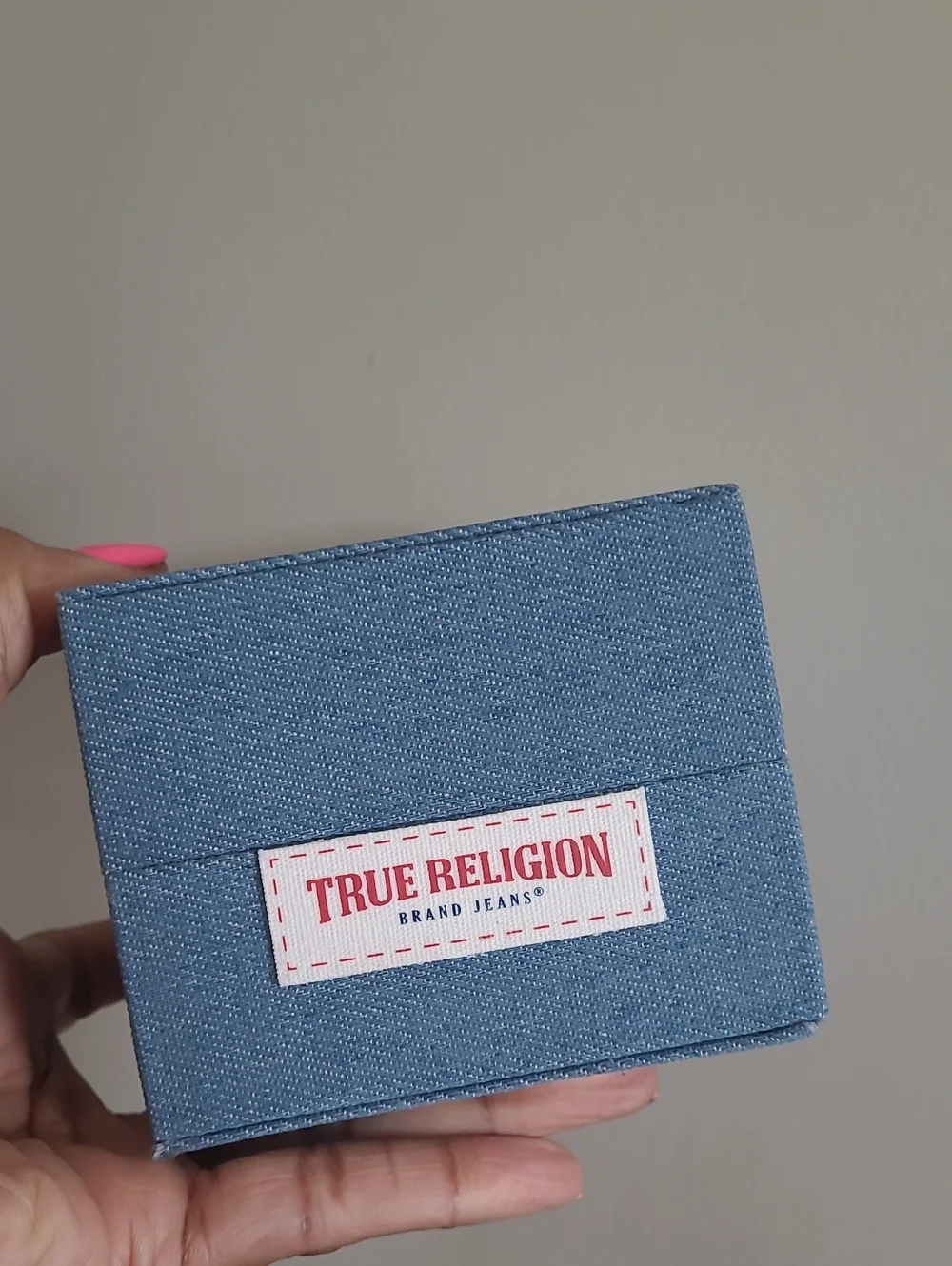 True Religion Gold-Tone Watch with Black Dial and Charm Bracelet